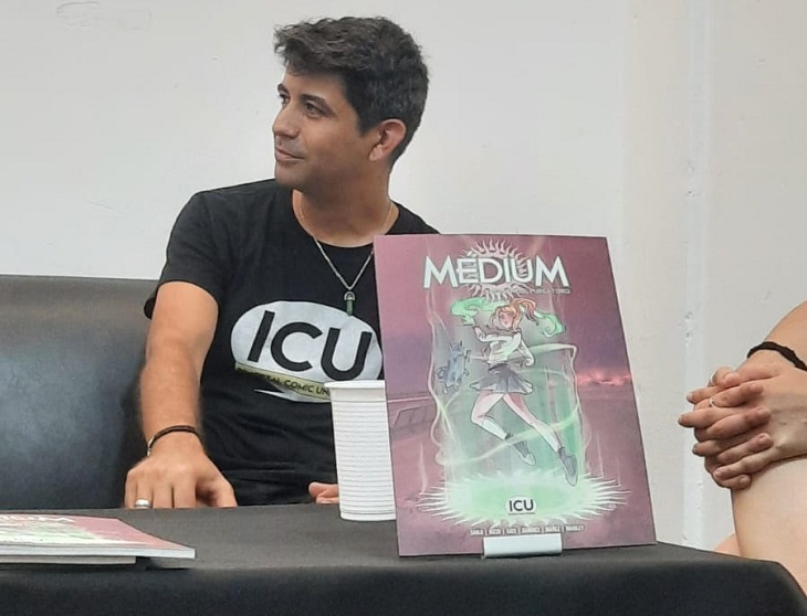 El escritor y guionista Martín Sarlo presentó su nuevo libro “Medium, la piedra del purgatorio”